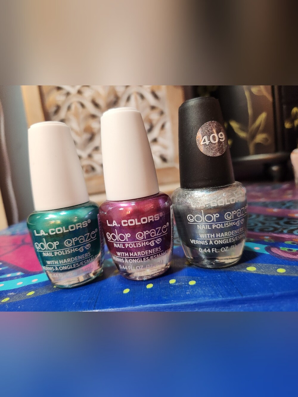 L.A. Colors Color Craze Shimmering Nail Polish Set Of Three
